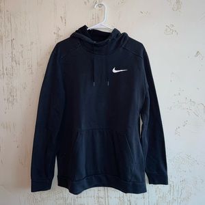 Men’s black Nike Mock Neck Hooded Sweatshirt. Size L.